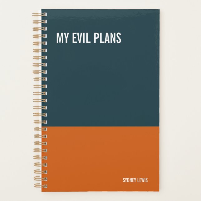 My Evil Plans Snarky Daily Desk Calendar, Spiral  (Devant)