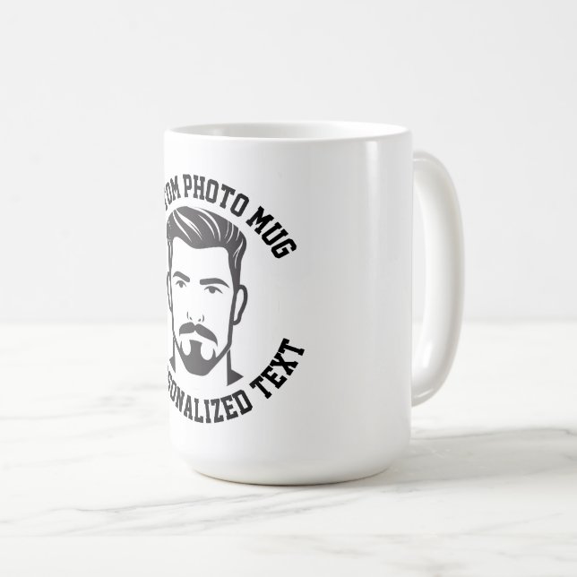 My Face on a Large Custom Mug (Devant droit)