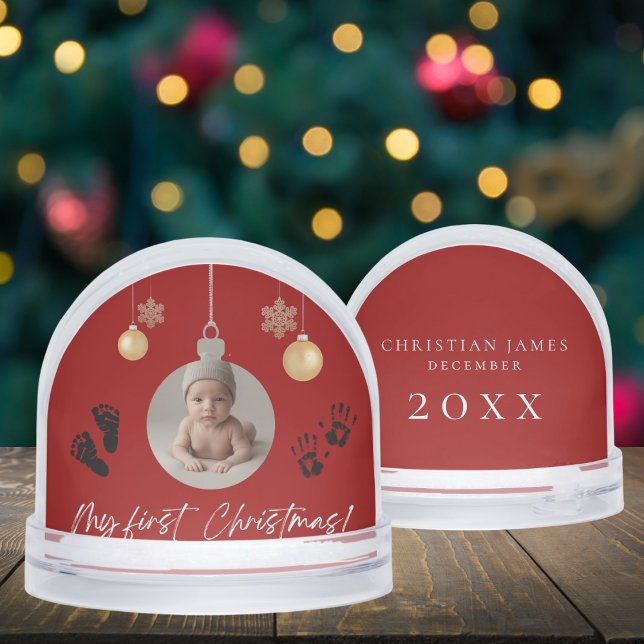 My First Christmas Baby Photo Snow Globe (Créateur téléchargé)