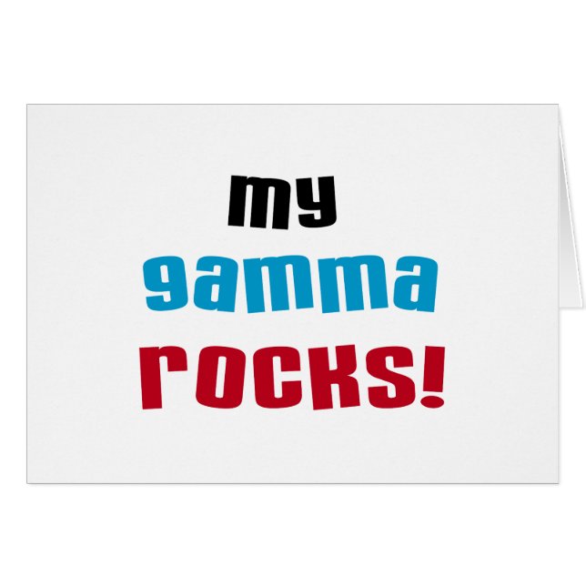 My Gamma Rocks T-shirts et cadeaux (Devant horizontal)