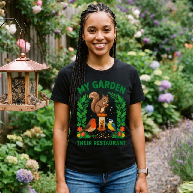 My Garden Their Restaurant T-Shirt Funny Squirrel (Créateur téléchargé)