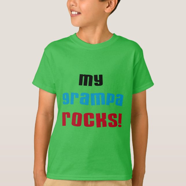 My Grampa Rocks T-shirts et cadeaux (Devant)