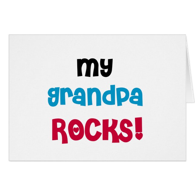 My Grand-pa Rocks Tshirts et cadeaux (Devant horizontal)