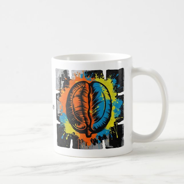 My Joy Coffee Mug – Artistic Graffiti Coffee Bean  (Droite)