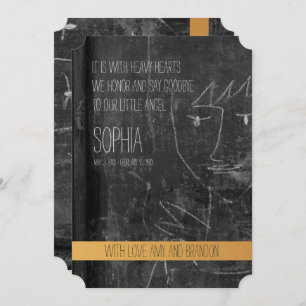 My Little Angel Kids Funeral Faire-part