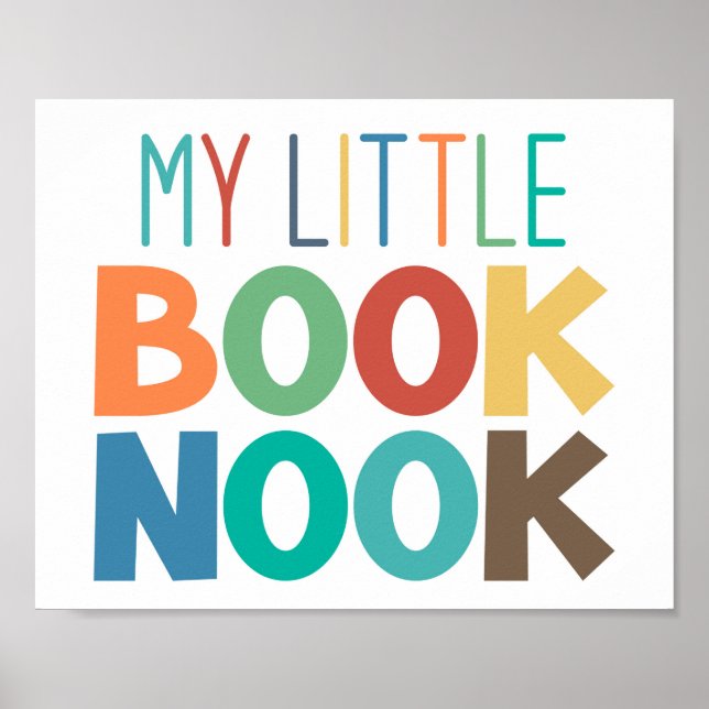 My Little Book Nook Reading Corner Poster (Devant)