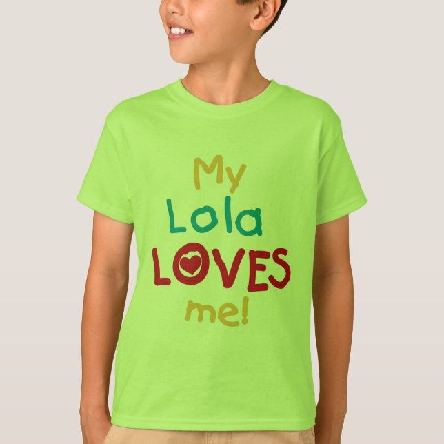 My Lola Loves Me T-shirts et cadeaux (Devant)