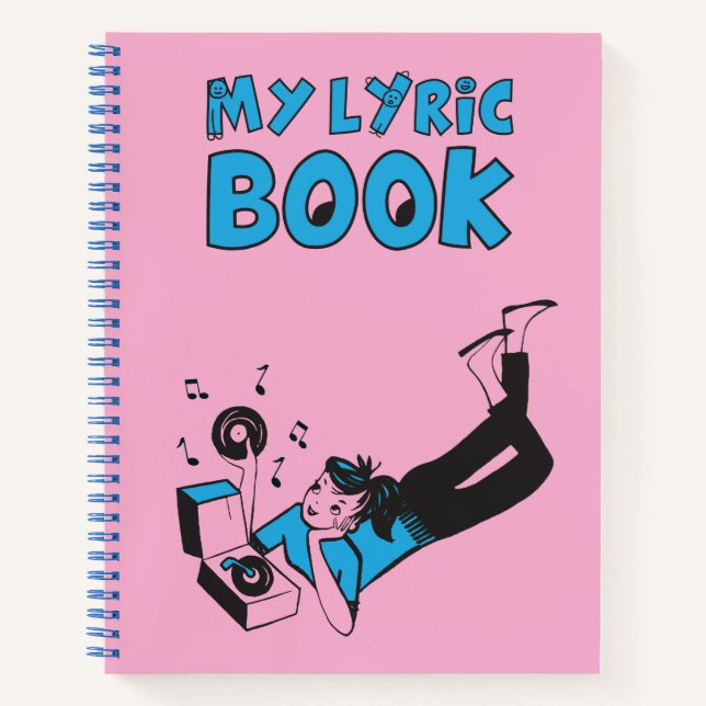 My Lyric Book "Tune Tote" inspired journal (Devant)