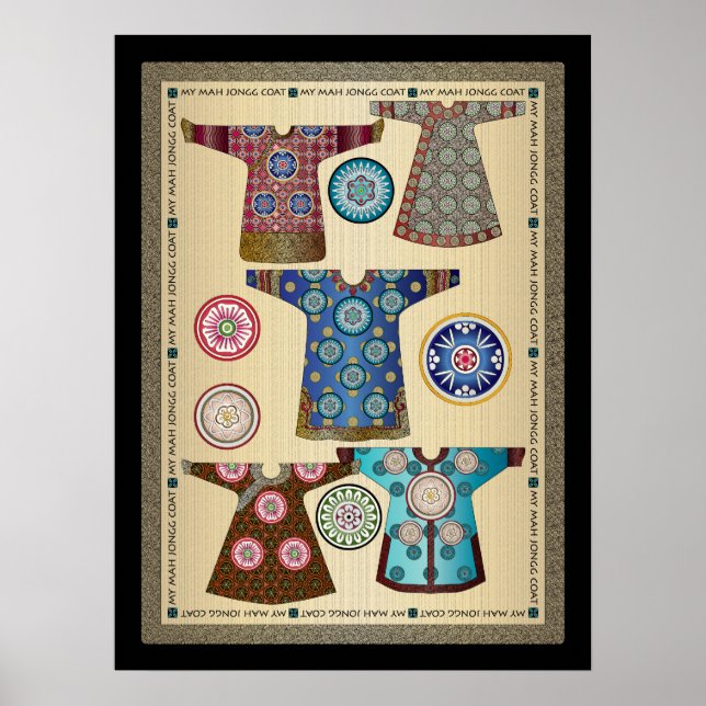 My Mah Jongg Coat 05 : Poster 18"x24" (Devant)