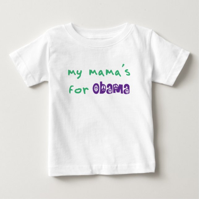 My Mama's For Obama Toddler L/S T-Shirt (Devant)