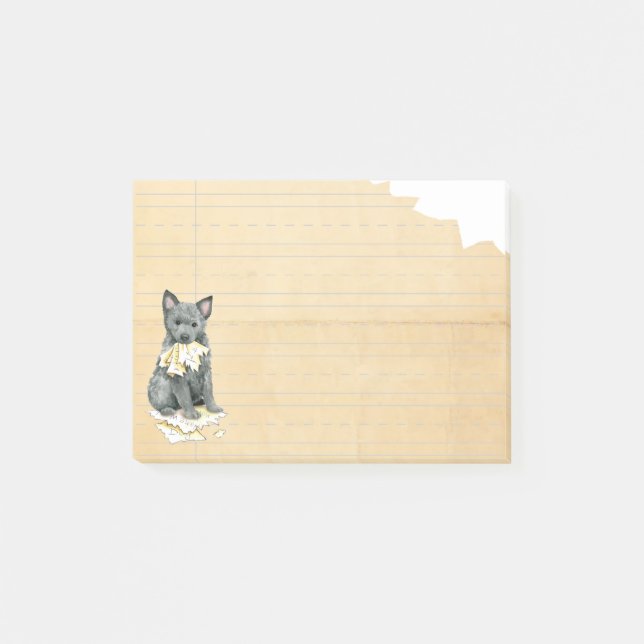 My Mudi Ate My Homework Post-it Notes (Devant)