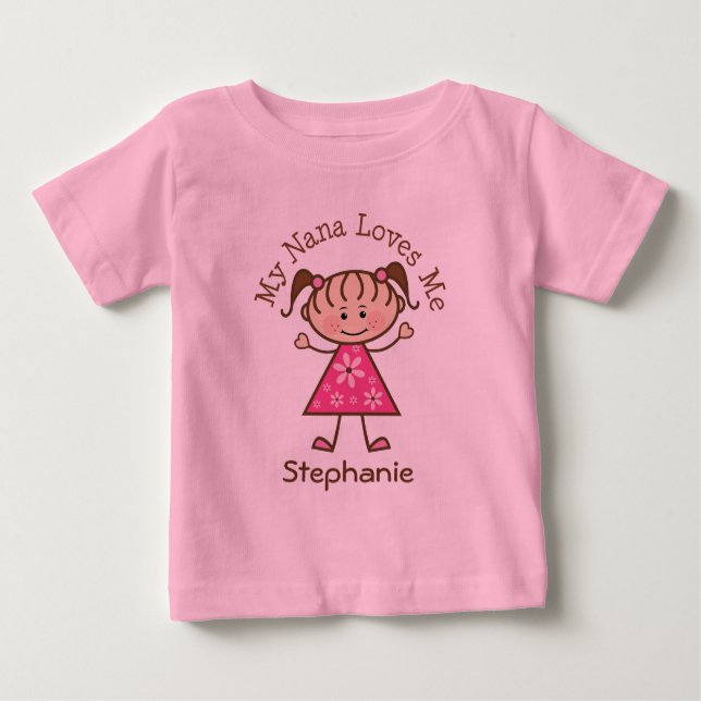 My Nana M'Aime T-shirt Personnalisé Girls (Devant)