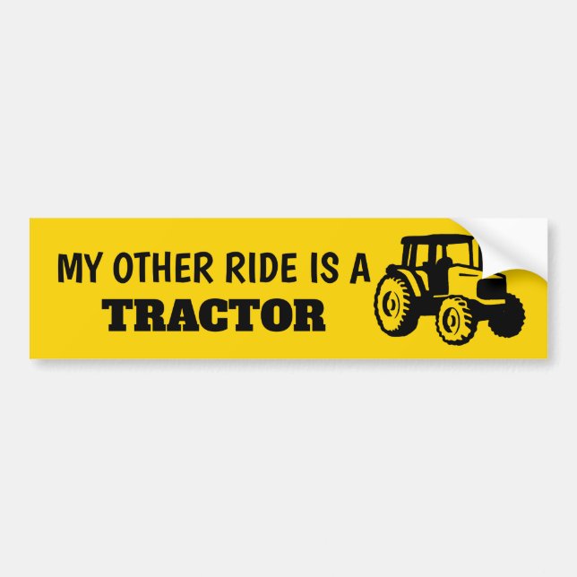 My Other Ride is a Tractor Sticker (Devant)