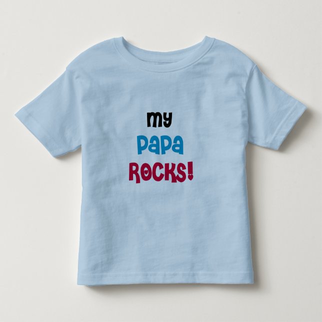 My Papa Rocks T-shirts et cadeaux (Devant)