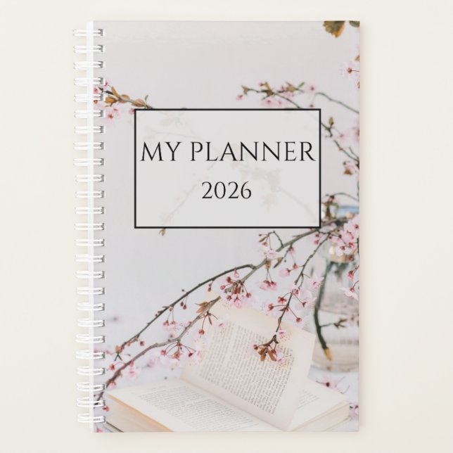 My Planner 2026 – Minimal Floral Daily Planner (Devant)