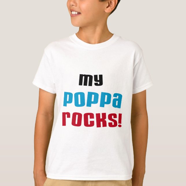 My Poppa Rocks Tshirts et cadeaux (Devant)