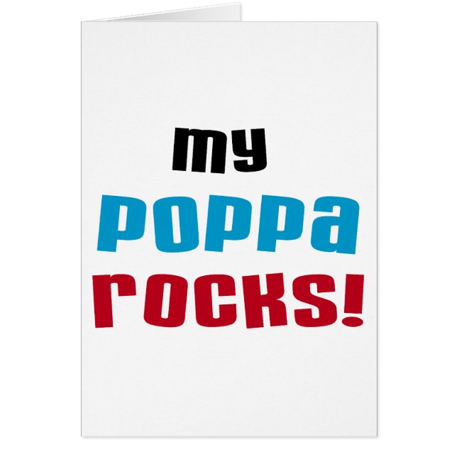 My Poppa Rocks Tshirts et cadeaux (Devant)