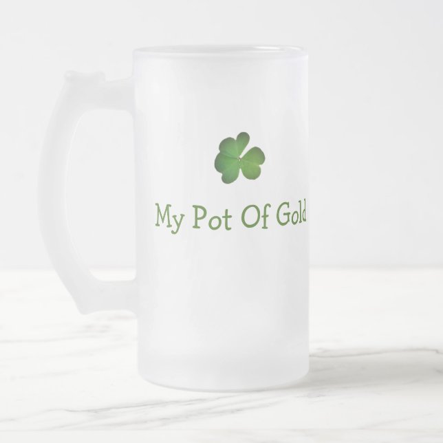 My Pot Of Gold St. Patrick's Day Beer Mug (Gauche)