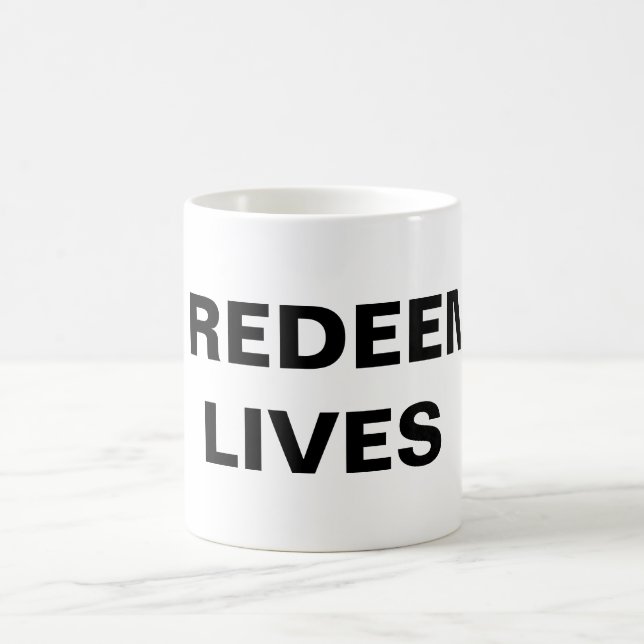 "My Redeemer Lives" Mug classique (Centre)
