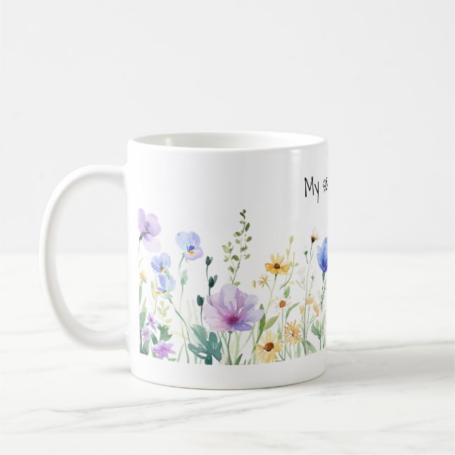 My Serenity Mug with Pretty Flowers (Gauche)