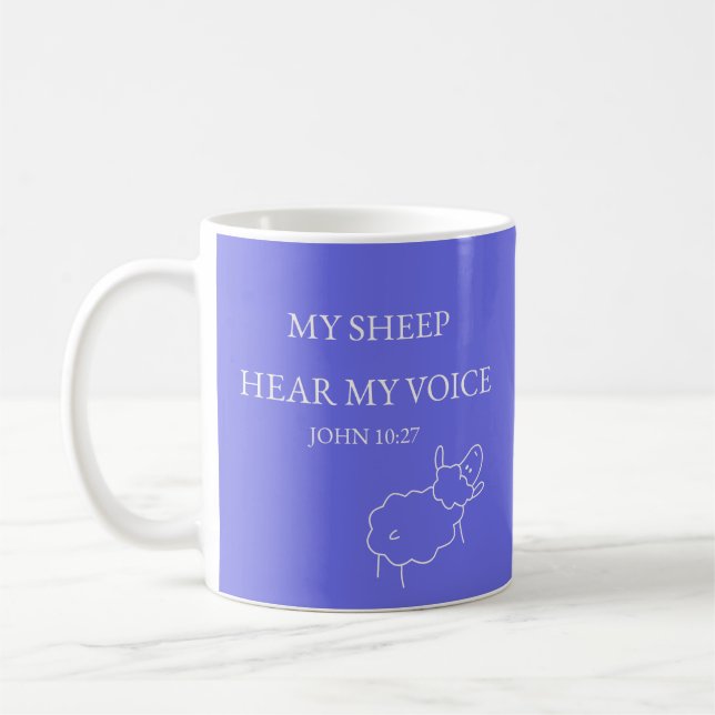 My Sheep Hear My Voice Mug (Gauche)