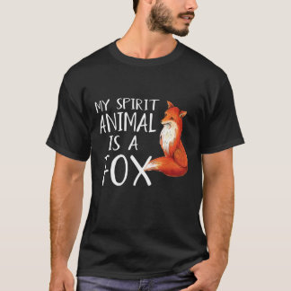 My Spirit Animal Est Un T-shirt Fox Funny Fox Love