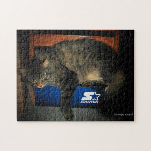 My Starter is Broken cat mème Jigsaw Puzzle