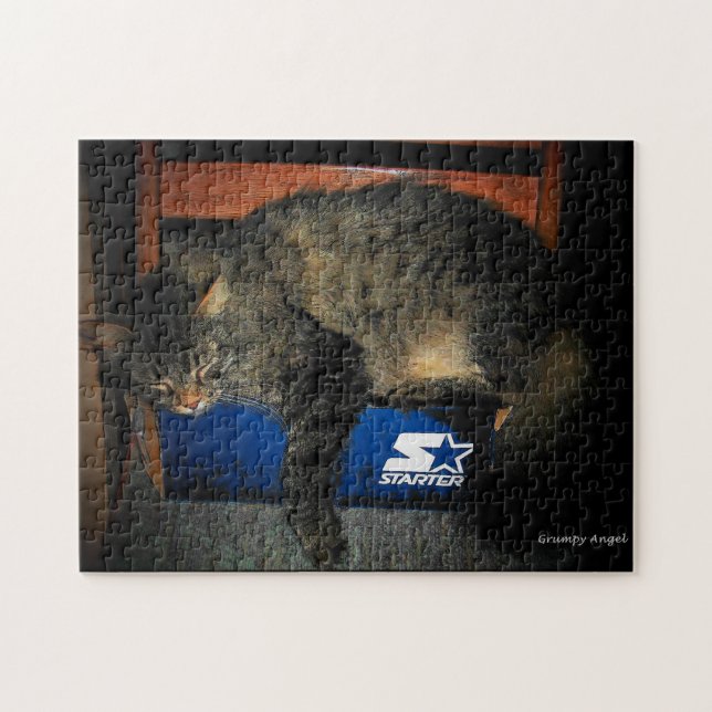 My Starter is Broken cat mème Jigsaw Puzzle (Horizontal)