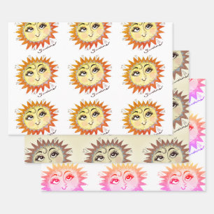 My Sunshine Fun Illustration Sun Wrapping Papier