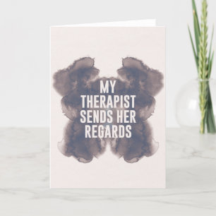 My Therapist - drôle de carte de jour de mère