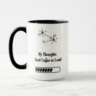 My Thoughts Need Coffee to Load – Funny Mug