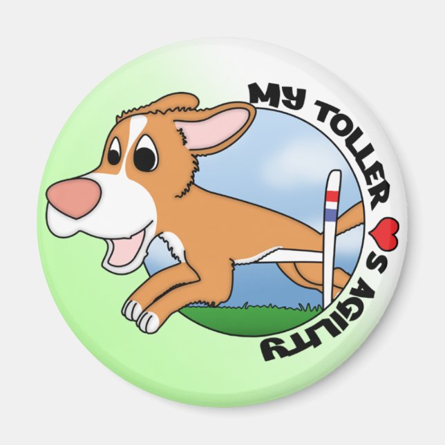 My Toller Love Agility Magnet (Devant)