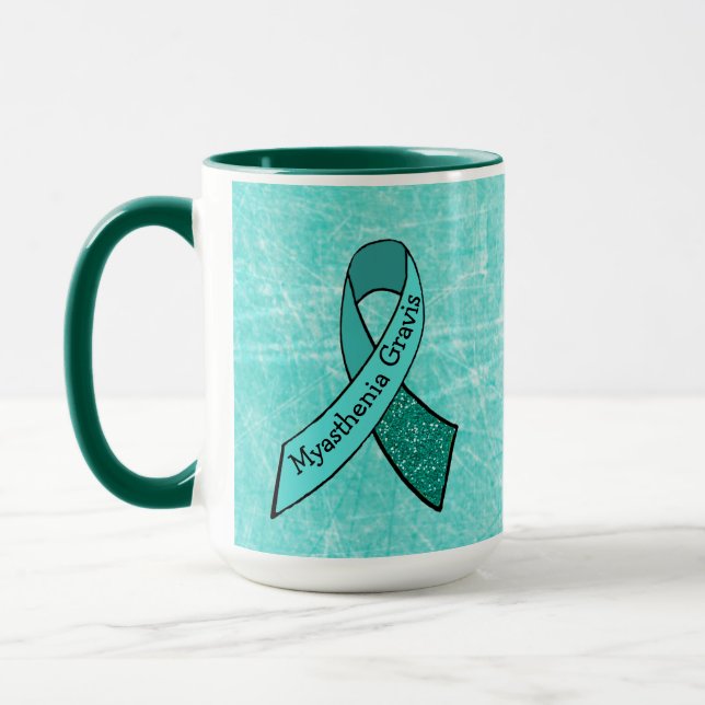 Myasthenia Gravis n'abandonne jamais Hope MUG (Gauche)