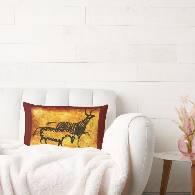 Mycénien Grec Inspiré de la Terre Tones Coussin de (Canapé)