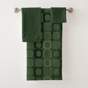 Mydeas Carrés rétro sombres et verts