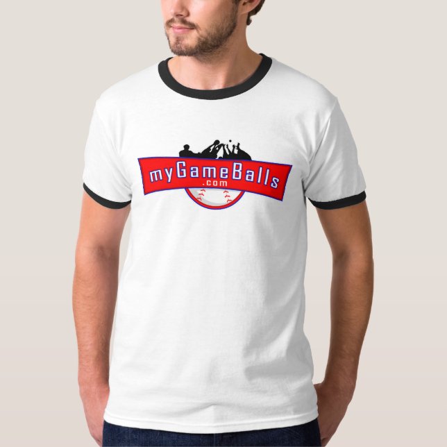 MyGameBalls.com T-shirt Ringer (Devant)