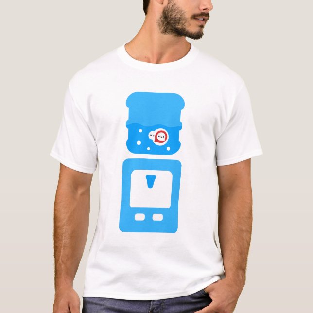 MyHub "Parlez Glacière d'eau" Office Fun T-Shirt (Devant)