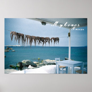 Mykonos, affiche de la Grèce
