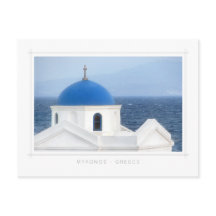 Mykonos - Ag. Carte postale de l'église Nikolaos