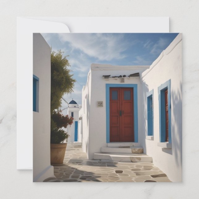Mykonos Grèce Carte Postale de Voyage (Devant)
