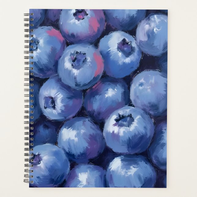 Myrtilles | Aquarelle de fruits peints (Devant)