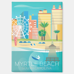 Myrtle Beach, Magnet du réfrigérateur de Caroline