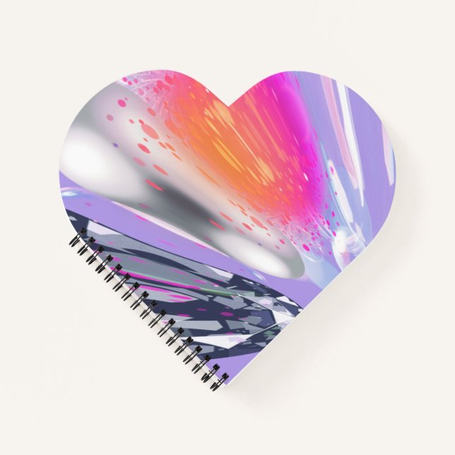 Mystère coeur en forme de spirale Carnet lié (Devant)