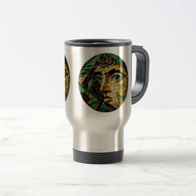 Mystère Grec Ancien Voyage / Mug Commuter, 15 oz (Devant droit)