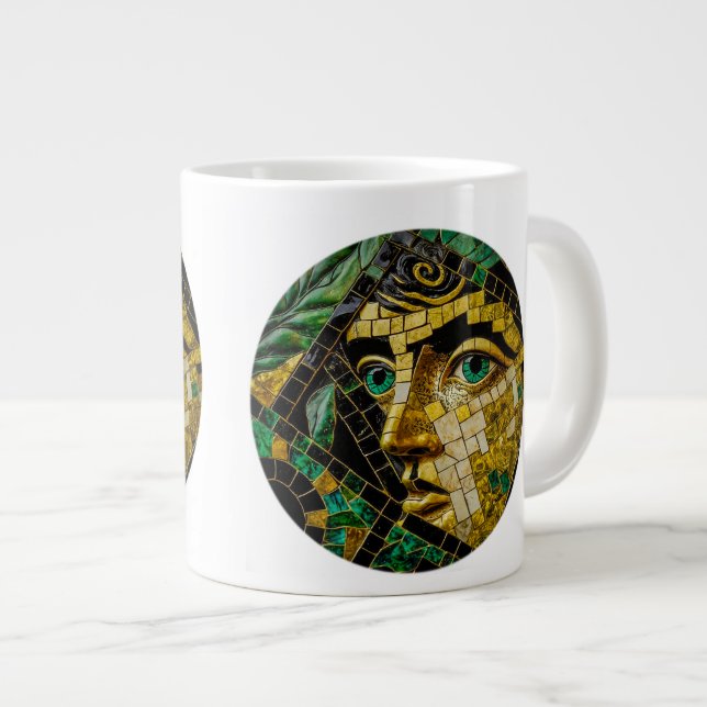 Mystère grec antique Jumbo Mug (Devant droit)