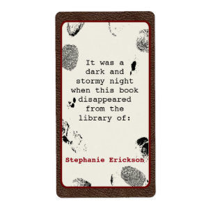 Mystère Livre Conception Étiquette