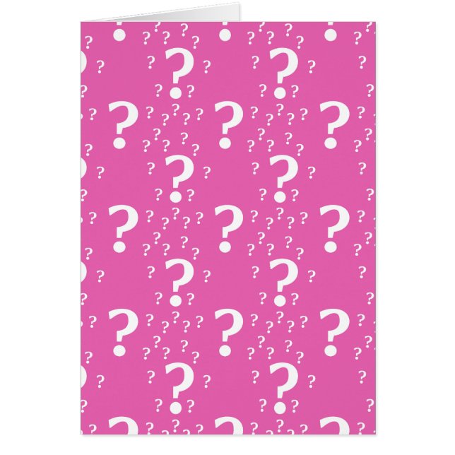 Mystère question marque énigme puzzle rose (Devant)