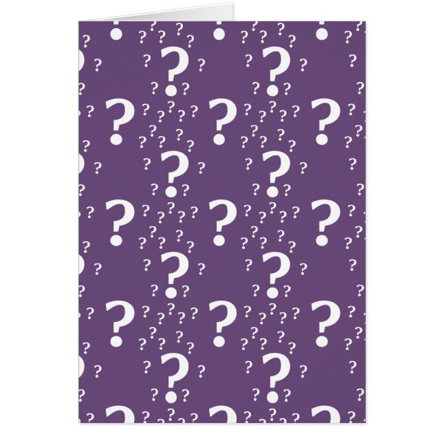 Mystère question marque énigme puzzle violet (Devant)