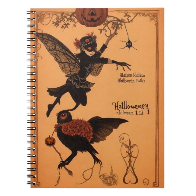 Mystères Lune Samhain Carnet de nuit (Devant)