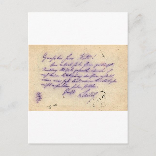 Mystérieuse écriture manuscrite - carte postale po (Devant)